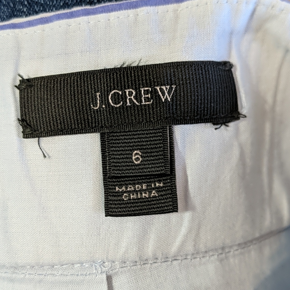 J. Crew Blue Pinstripe Mini Skirt - Picture 5 of 5